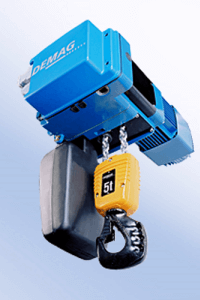 demag dc pro electric chain hoist underneath