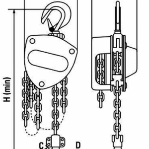 GT viper chain block dimensions