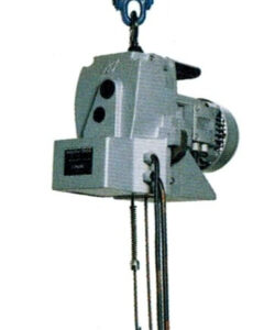 minifor portable electric hoist on a beam clamp