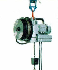 minifor portable hoists with reeler side view
