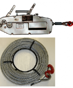 yaletrac cable puller with spare wire rope