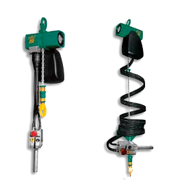 JDN mini air hoist with tool handling option