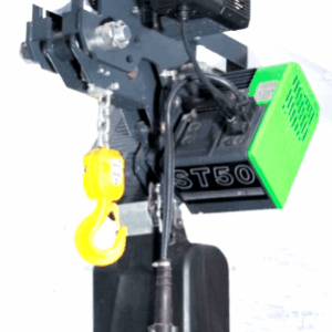 Stahl ST electric hoist rear view on trolley
