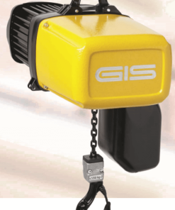 GIS electric chain hoist front & side view