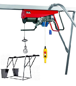 HE500 gantry hoist for use with a trestle