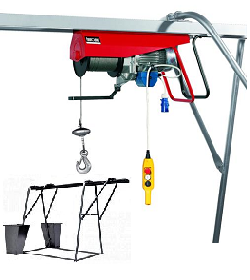HE500 gantry hoist for use with a trestle