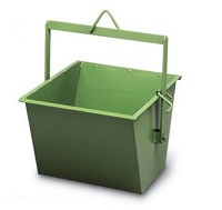 bucket for use with a scaffold hoist