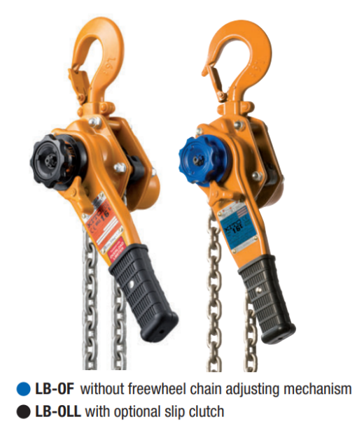 Kito LB lever hoist types