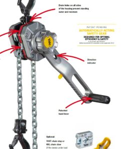 Yale Utility lever hoist UT key components