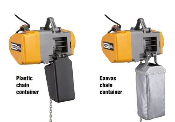 Kito electric hoist chain containers