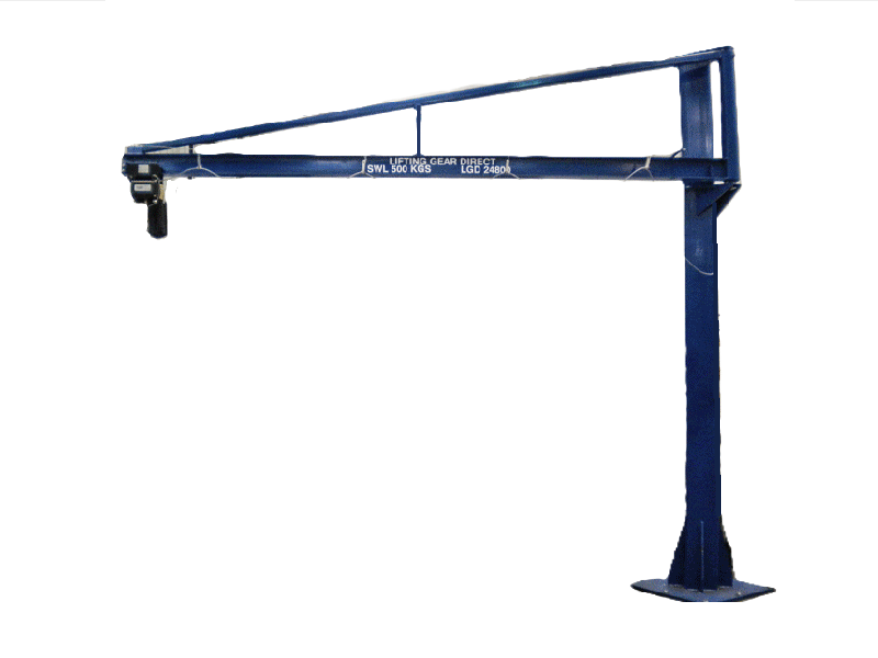 over braced jib cranes